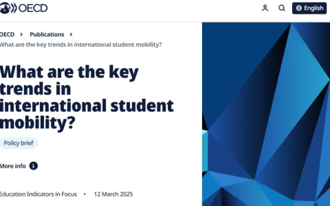 最新发布！OECD国际学生流动趋势报告，博士项目与STEM专业更受青睐